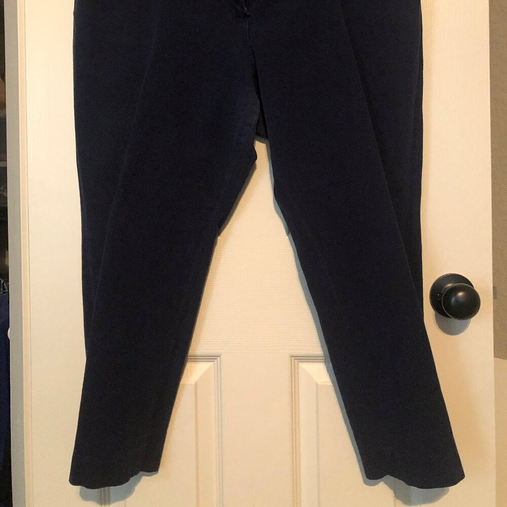 Gap navy slim fit cropped pants size 20R - Picture 2 of 3